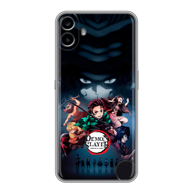 Силиконовый чехол на Nothing CMF Phone 1 с принтом Demon Slayer Клинок рассекающий демонов Силиконовый чехол на Nothing CMF Phone 1 с принтом Demon Slayer Клинок рассекающий демонов