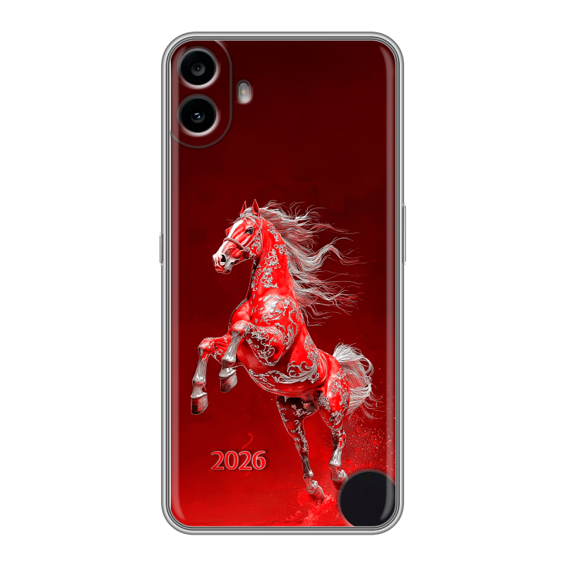 Силиконовый чехол на Nothing CMF Phone 1 с принтом Новый год Силиконовый чехол на Nothing CMF Phone 1 с принтом Новый год