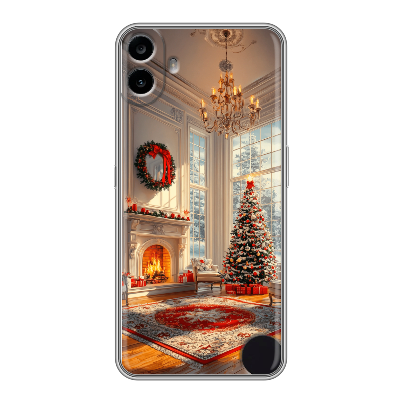 Силиконовый чехол на Nothing CMF Phone 1 с принтом Новый год Силиконовый чехол на Nothing CMF Phone 1 с принтом Новый год
