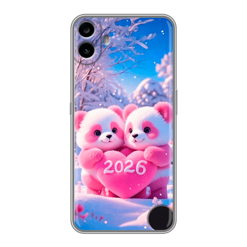 Силиконовый чехол на Nothing CMF Phone 1 с принтом Новый год Силиконовый чехол на Nothing CMF Phone 1 с принтом Новый год