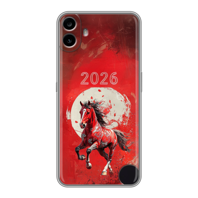 Силиконовый чехол на Nothing CMF Phone 1 с принтом Новый год Силиконовый чехол на Nothing CMF Phone 1 с принтом Новый год