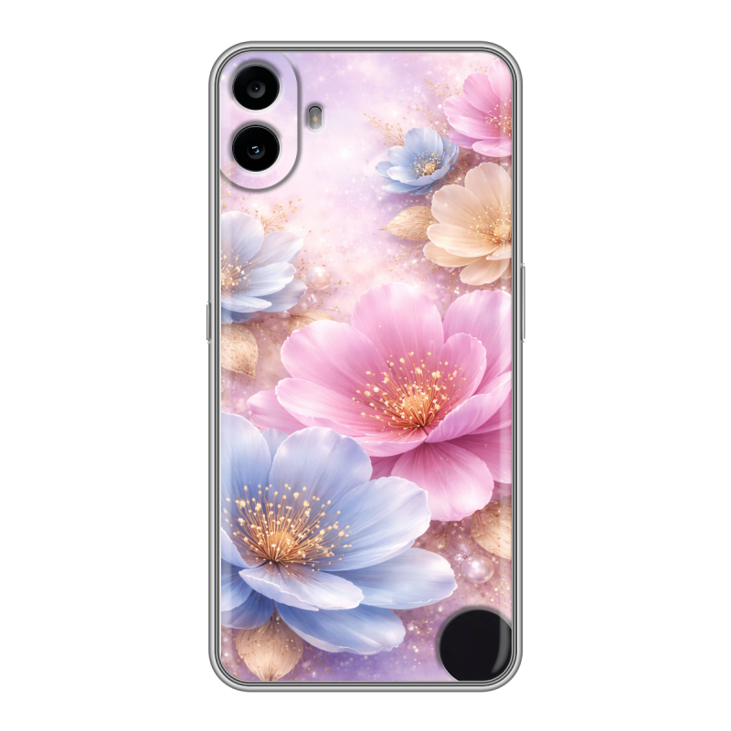 Силиконовый чехол на Nothing CMF Phone 1 с принтом женский Силиконовый чехол на Nothing CMF Phone 1 с принтом женский