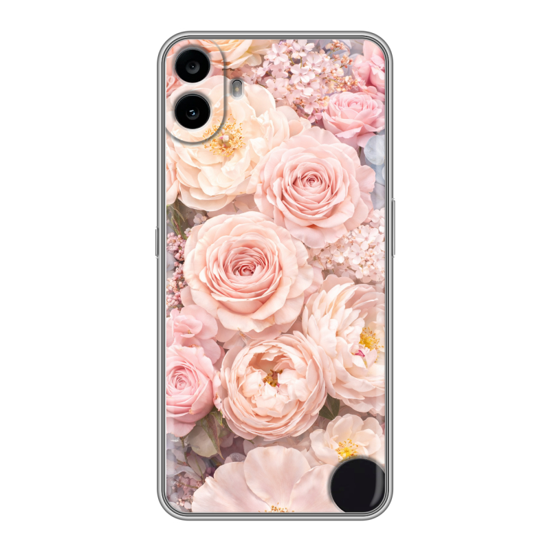 Силиконовый чехол на Nothing CMF Phone 1 с принтом женский Силиконовый чехол на Nothing CMF Phone 1 с принтом женский