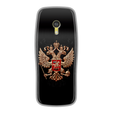 Силиконовый чехол на Nokia 3210 4G с принтом Герб России Силиконовый чехол на Nokia 3210 4G с принтом Герб России