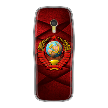 Силиконовый чехол на Nokia 3210 4G с принтом Герб СССР Силиконовый чехол на Nokia 3210 4G с принтом Герб СССР