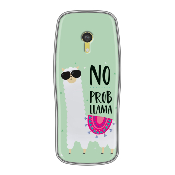 Силиконовый чехол на Nokia 3210 4G с принтом Лама Силиконовый чехол на Nokia 3210 4G с принтом Лама