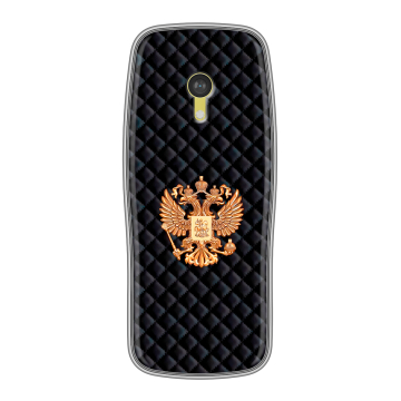 Силиконовый чехол на Nokia 3210 4G с принтом Герб России принт