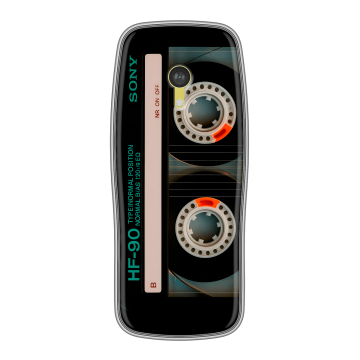 Силиконовый чехол на Nokia 3210 4G с принтом Кассета