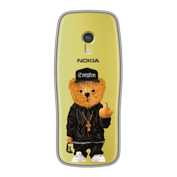 Силиконовый чехол на Nokia 3210 4G с принтом Плюшевый медведь