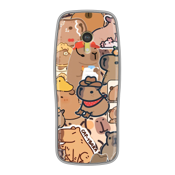 Силиконовый чехол на Nokia 3210 4G с принтом капибара