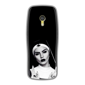 Силиконовый чехол на Nokia 3210 4G с принтом монашка