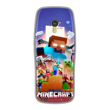 Силиконовый чехол на Nokia 3210 4G с принтом Майнкрафт Minecraft