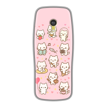 Силиконовый чехол на Nokia 3210 4G с принтом Hello Kitty Хелоу Кити