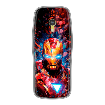 Силиконовый чехол на Nokia 3210 4G с принтом Железный человек Ironman
