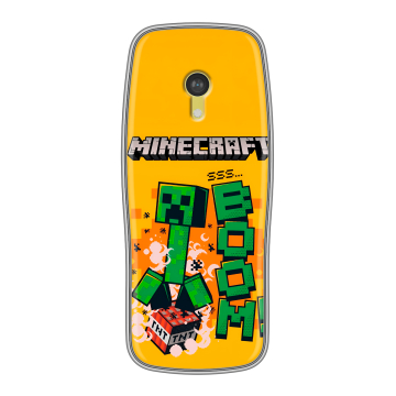 Силиконовый чехол на Nokia 3210 4G с принтом Майнкрафт Minecraft