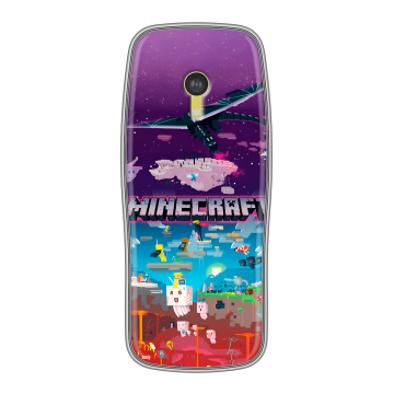 Силиконовый чехол на Nokia 3210 4G с принтом Майнкрафт Minecraft