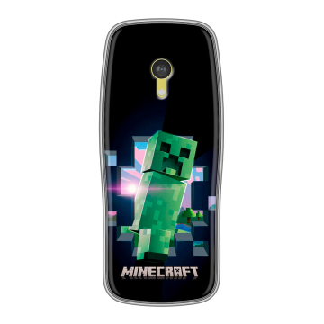 Силиконовый чехол на Nokia 3210 4G с принтом Майнкрафт Minecraft