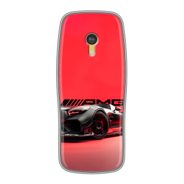 Силиконовый чехол на Nokia 3210 4G с принтом Мерседес Mercedes AMG