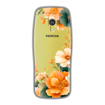 Силиконовый чехол на Nokia 3210 4G с принтом Цветы принт