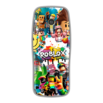 Силиконовый чехол на Nokia 3210 4G с принтом Roblox Роблокс