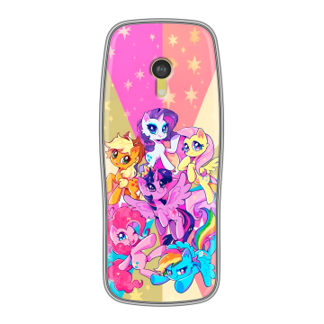 Силиконовый чехол на Nokia 3210 4G с принтом My little pony Дружба чудо