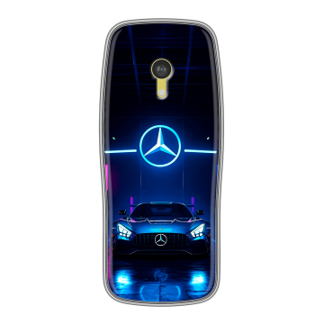 Силиконовый чехол на Nokia 3210 4G с принтом Mercedes Мерседес