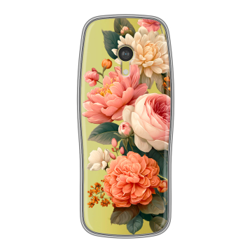 Силиконовый чехол на Nokia 3210 4G с принтом цветы