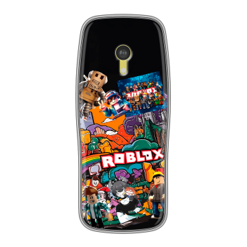 Силиконовый чехол на Nokia 3210 4G с принтом Roblox Роблокс