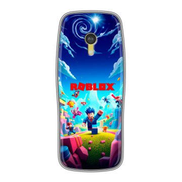 Силиконовый чехол на Nokia 3210 4G с принтом Roblox Роблокс
