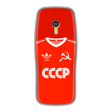 Силиконовый чехол на Nokia 3210 4G с принтом Флаг Герб СССР