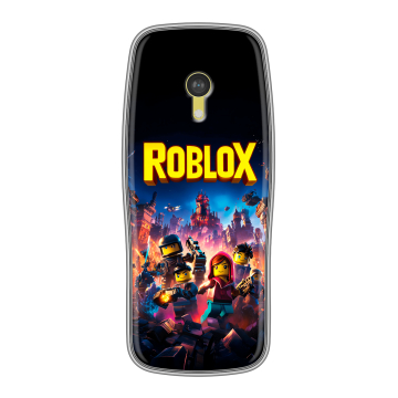 Силиконовый чехол на Nokia 3210 4G с принтом Roblox Роблокс