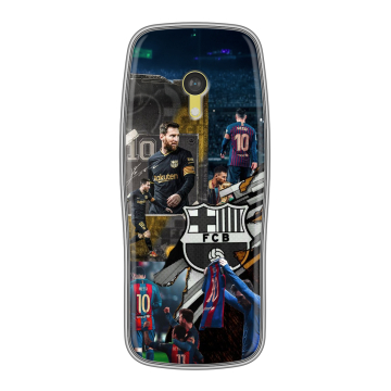 Силиконовый чехол на Nokia 3210 4G с принтом Messi Barcelona
