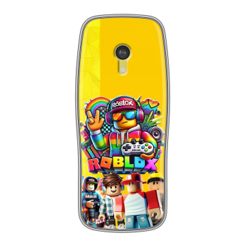 Силиконовый чехол на Nokia 3210 4G с принтом Roblox Роблокс