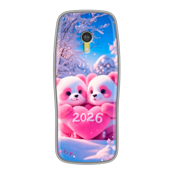 Силиконовый чехол на Nokia 3210 4G с принтом Новый год