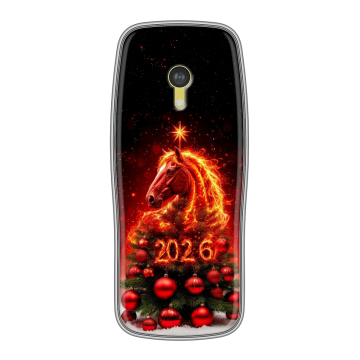Силиконовый чехол на Nokia 3210 4G с принтом Новый год