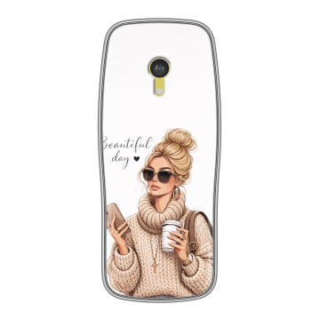 Силиконовый чехол на Nokia 3210 4G с принтом женский