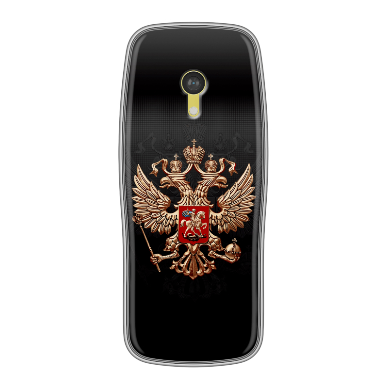 Силиконовый чехол на Nokia 3210 4G с принтом Герб России Силиконовый чехол на Nokia 3210 4G с принтом Герб России