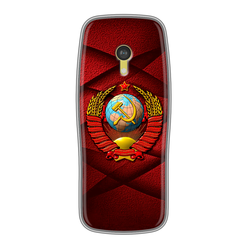 Силиконовый чехол на Nokia 3210 4G с принтом Герб СССР Силиконовый чехол на Nokia 3210 4G с принтом Герб СССР