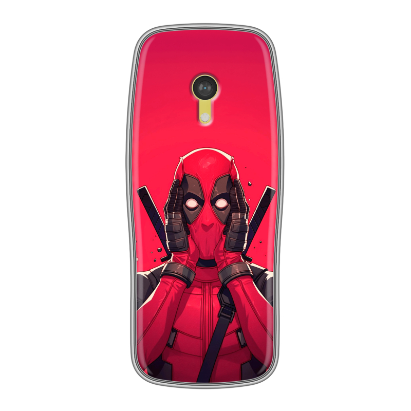 Силиконовый чехол на Nokia 3210 4G с принтом Дедпул Deadpool Силиконовый чехол на Nokia 3210 4G с принтом Дедпул Deadpool