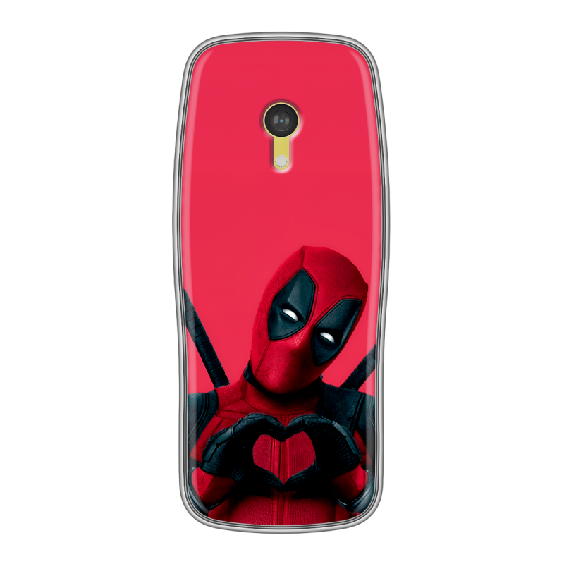 Силиконовый чехол на Nokia 3210 4G с принтом Дедпул Deadpool Силиконовый чехол на Nokia 3210 4G с принтом Дедпул Deadpool