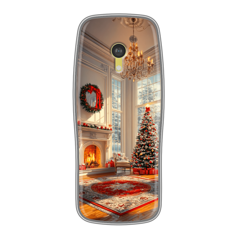 Силиконовый чехол на Nokia 3210 4G с принтом Новый год Силиконовый чехол на Nokia 3210 4G с принтом Новый год