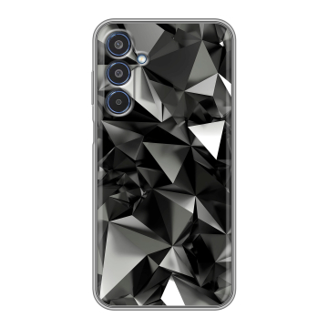 Силиконовый чехол на Samsung Galaxy M35 с принтом Черные кристаллы