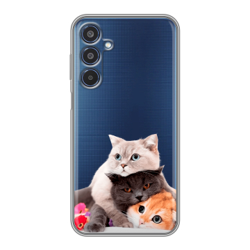 Силиконовый чехол на Samsung Galaxy M35 с принтом Кошки