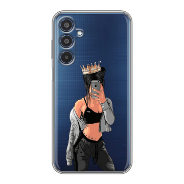 Силиконовый чехол на Samsung Galaxy M35 с принтом Женские принты