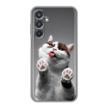 Силиконовый чехол на Samsung Galaxy M35 с принтом Коты