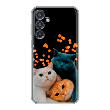 Силиконовый чехол на Samsung Galaxy M35 с принтом Кошки
