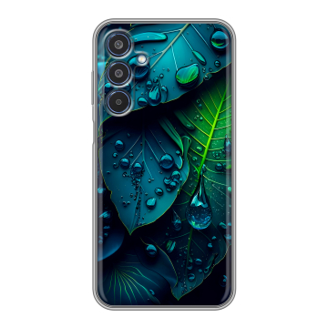 Силиконовый чехол на Samsung Galaxy M35 с принтом Листья