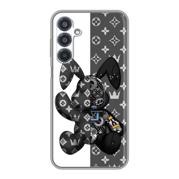 Силиконовый чехол на Samsung Galaxy M35 с принтом Луи робот