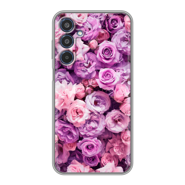 Силиконовый чехол на Samsung Galaxy M35 с принтом лавандовые розы Силиконовый чехол на Samsung Galaxy M35 с принтом лавандовые розы