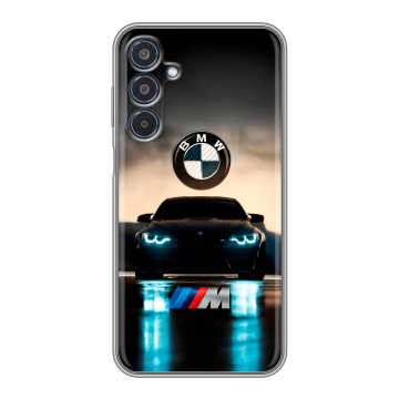 Силиконовый чехол на Samsung Galaxy M35 с принтом БМВ BMW Силиконовый чехол на Samsung Galaxy M35 с принтом БМВ BMW